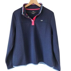Vineyard Vines Navy Blue Quilted Dreamcloth Shep Shirt